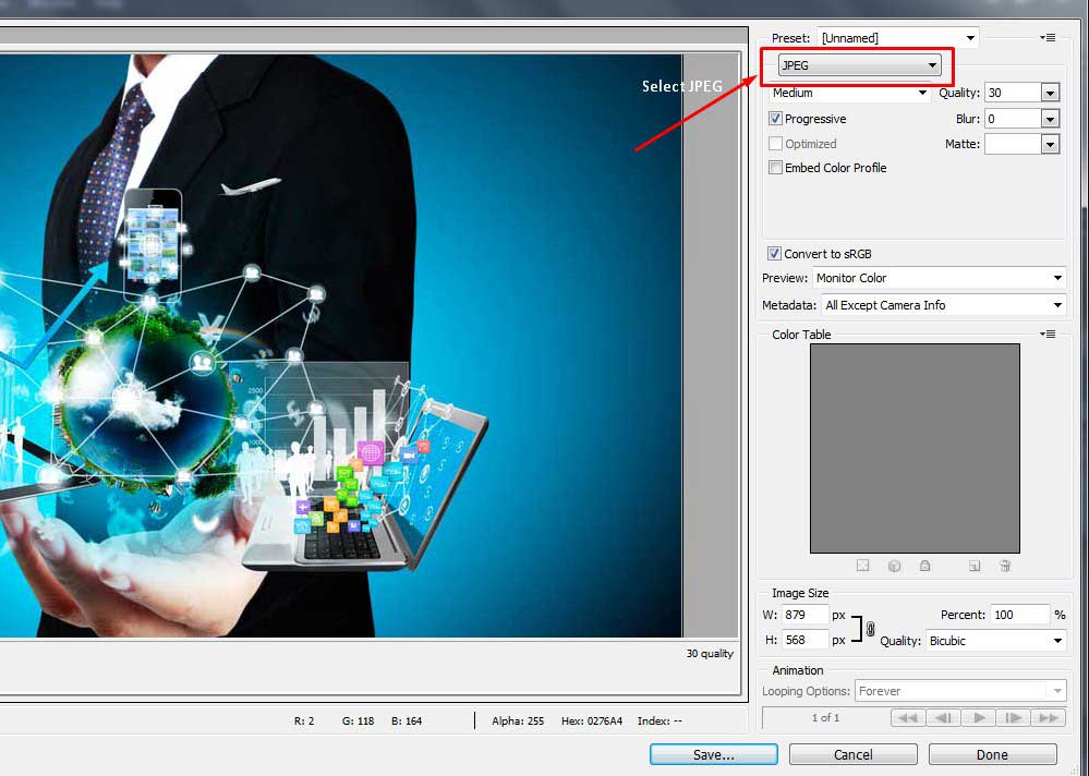 Save with Photoshop
