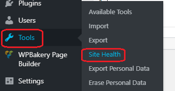 Tools Site Health To Check PHP Version
