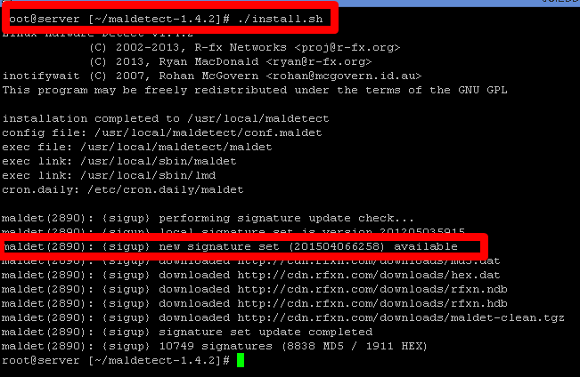 install maldet