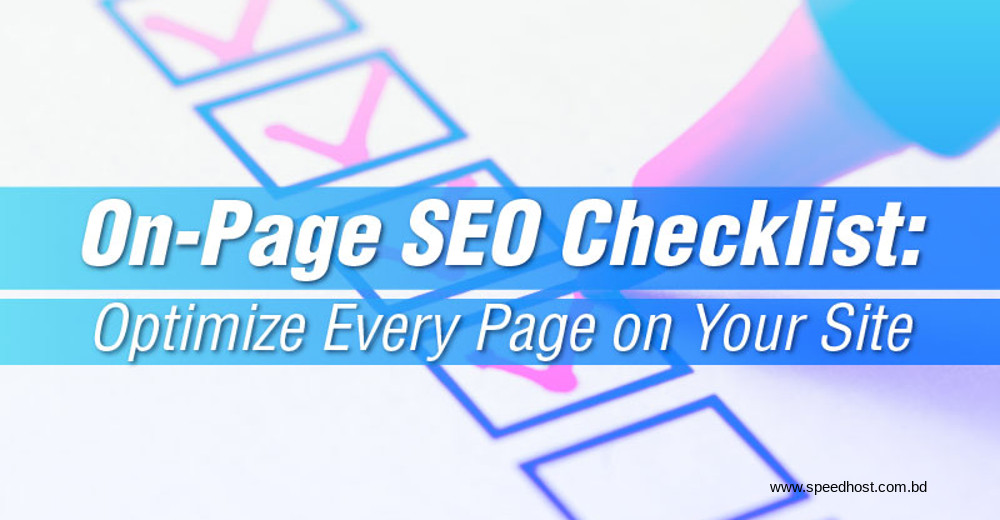 On page SEO checklist