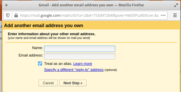 add username and email