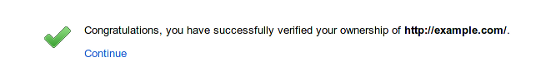 Ownership Verification Successful