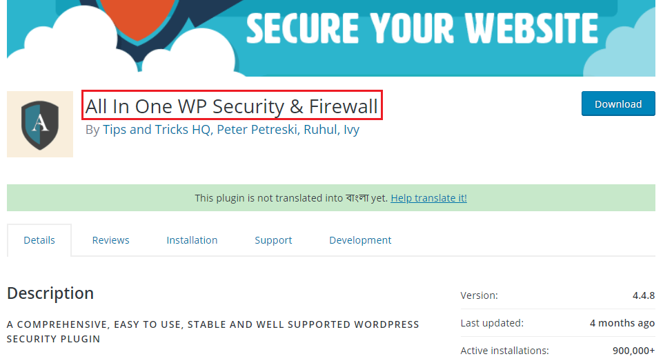 All In One WP Security And Firewall