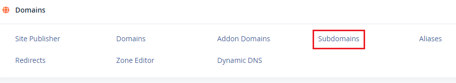 Subdomains Under Domain cPanel
