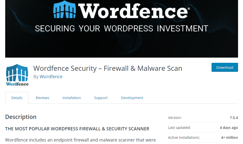 Wordfence WP Security Plugins